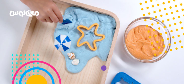 بازی با اسلایم و قالب ستاره ای