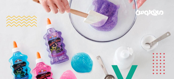 درست کردن اسلایم بنفش در خانه