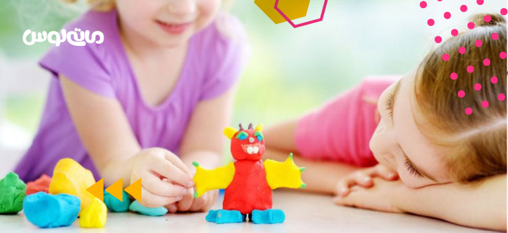 مجسمه خمیری ساخته کودکان