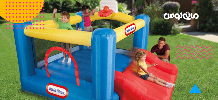 سرسره بادی ابی بزرگ و بازی کودکان دارای اوتیسم