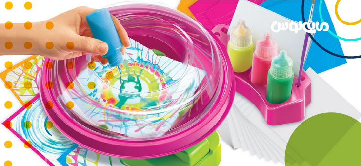 اسپینر هنری برای ایجاد طرح های نامنظم و جذاب