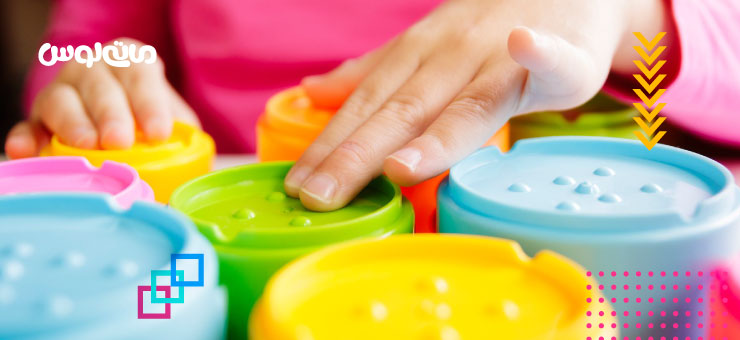 اسلایم های رنگارنگ نرم به عنوان اسباب بازی حسی