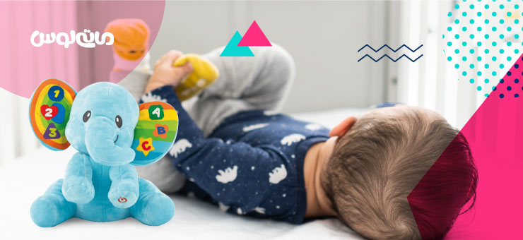 اسباب بازی طرح فیل به رنگ آبی