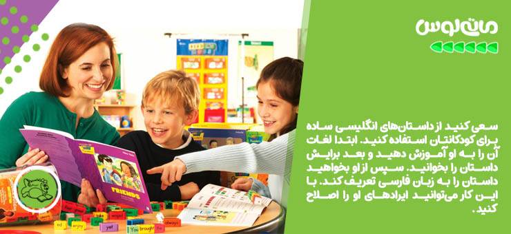 خواندن داستان های انلکیسی ساده برای آموزش زبان انگلیسی به کودکان