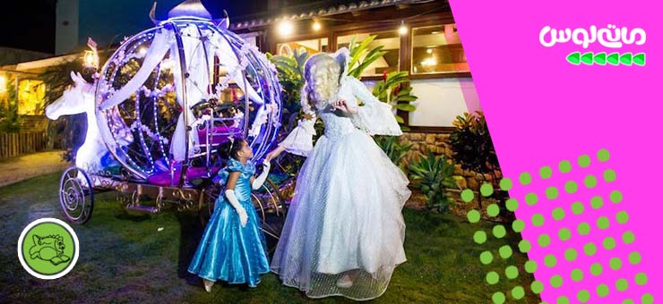 تم لباس عروسکی سیندرلا در جشن تولد کودک